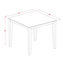 Load image into Gallery viewer, Oak Albany Counter Height 36&#39;&#39; Rubberwood Solid Wood Dining Table OG362
