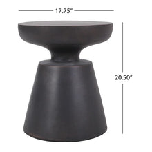 Load image into Gallery viewer, Albara Stone/Concrete Side Table
