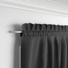Load image into Gallery viewer, 48&quot; - 86&quot; Silver Alberton Adjustable 0.63&quot; Single Curtain Rod
