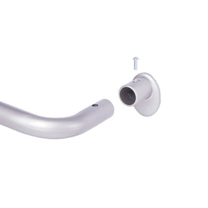 48" - 86" Silver Alberton Adjustable 0.63" Single Curtain Rod