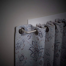 Load image into Gallery viewer, 48&quot; - 86&quot; Silver Alberton Adjustable 0.63&quot; Single Curtain Rod
