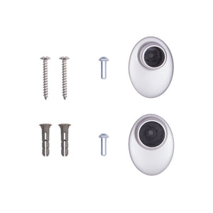 48" - 86" Silver Alberton Adjustable 0.63" Single Curtain Rod