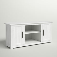 Load image into Gallery viewer, White Wash Albrecht Corner TV Stand for TVs up to 50&quot;
