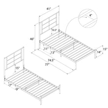 Load image into Gallery viewer, Queen White Albritton Platform Bed
