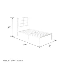 Load image into Gallery viewer, Queen White Albritton Platform Bed
