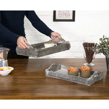 Load image into Gallery viewer, Aldemar 2 Piece Wood Table Serving Tray Set (Set of 2)
