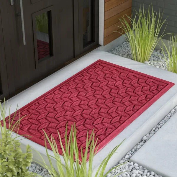 Red Aldham Blatteis Non-Slip Indoor/Outdoor Door Mat 1'1