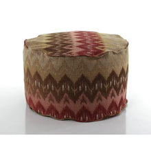 Load image into Gallery viewer, Aldon 23&#39;&#39; Wide Round Ikat Pouf Ottoman
