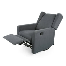 Load image into Gallery viewer, Aldrin Manual Swivel Recliner Charcoal #1923HW

