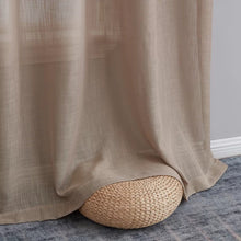 Load image into Gallery viewer, Aleksander Solid Semi-Sheer Grommet Curtain Panels, 54&quot; W x 84&quot; L (Set of 2)

