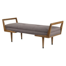 Load image into Gallery viewer, Alessandro Upholstered Bench Gray(2288RR)

