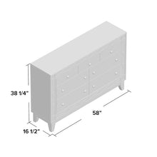 Load image into Gallery viewer, Alessia 7 Drawer Dresser
