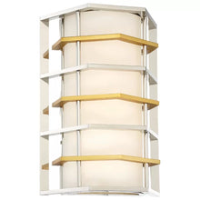 Load image into Gallery viewer, Alethea 1 - Light Dimmable Polished Nickel Flush Mounted Sconce
