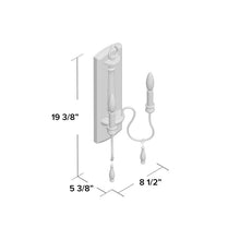 Load image into Gallery viewer, Alex 2 - Light Dimmable French Antique Candle Wall Light, EC1105
