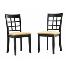 Load image into Gallery viewer, 19&quot;H Alexa-Mae Slat Back Side Chair in Black (Set of 2)
