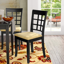 Load image into Gallery viewer, 19&quot;H Alexa-Mae Slat Back Side Chair in Black (Set of 2)

