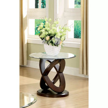 Load image into Gallery viewer, Alexa 22.25&#39;&#39; Tall Glass Cross Legs End Table
