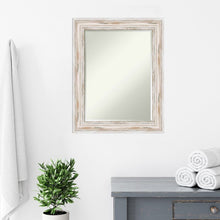 Load image into Gallery viewer, 29.13&quot; H x 23.13&quot; W White Alexandria Modern Rustic Beveled Distressed Accent Mirror 1582AH
