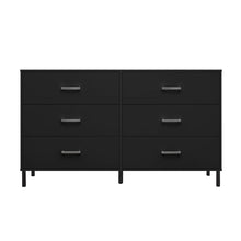 Load image into Gallery viewer, 34.1&#39;&#39; H x 58.5&#39;&#39; W x 15.75&#39;&#39; D Alexei 6 Drawer Dresser

