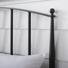 Load image into Gallery viewer, Queen Black Alexis Slat Headboard 1385AH
