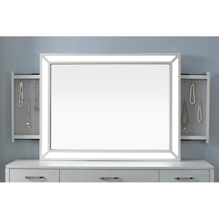 Alez Vanity Mirror with Storage and LED Lights
