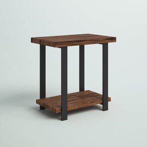 Alezzi 27'' Tall Solid Wood End Table