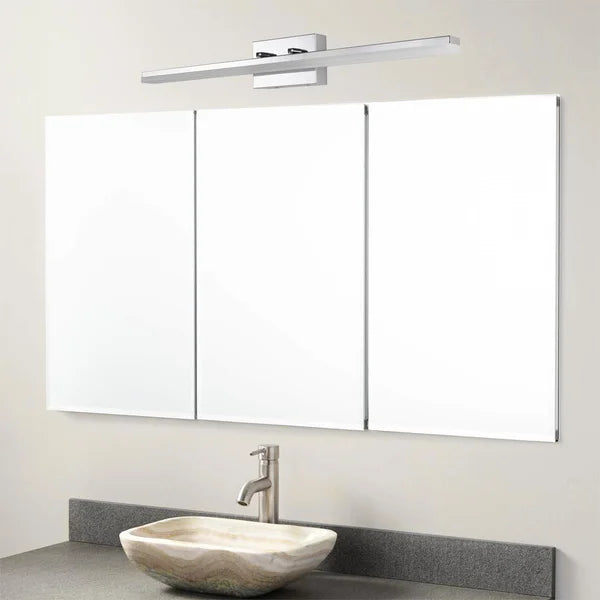 Chromed Alfonza 1 - Light Dimmable LED Bath Bar 3000k