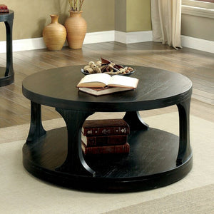 Algean Solid Wood Floor Shelf 1 Coffee Table with Storage