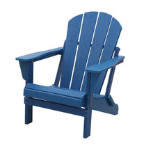 Load image into Gallery viewer, Navy Blue Alger Plastic Folding Adirondack Chair 3247AH
