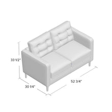 Load image into Gallery viewer, Aliana 52.75&#39;&#39; Square Arm Loveseat 5870RR
