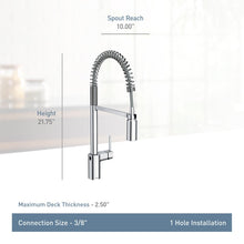 Load image into Gallery viewer, 5923EWBL Align Pull Down Touchless Single Handle Kitchen Faucet with Accessories MRM4309v
