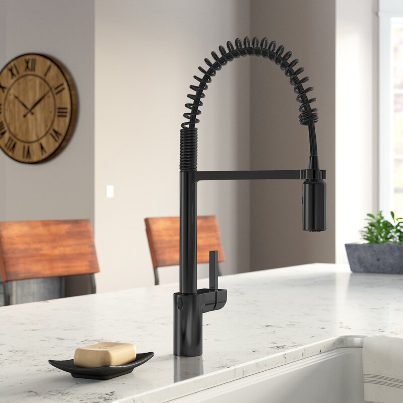 5923EWBL Align Pull Down Touchless Single Handle Kitchen Faucet with Accessories MRM4309v