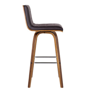 Walnut Alin Swivel Bar & Counter Stool 1792AH