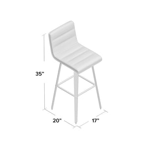Walnut Alin Swivel Bar & Counter Stool 1792AH
