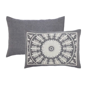 Full Coverlet/Bedspread + 1 Bedspread + 2 Shams Denim Blue Alistair Standard Cotton Coverlet / Bedspread Set