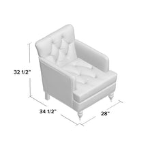 Load image into Gallery viewer, Aliya 28&quot; Wide Tufted Polyester Club Chair MRM1300
