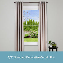 Load image into Gallery viewer, 28&quot; - 48&quot; Weathered Brown Alleman Adjustable 0.625&quot; Single Curtain Rod (Set of 2) SB2591
