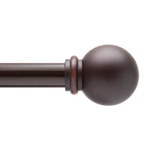 Load image into Gallery viewer, 28&quot; - 48&quot; Weathered Brown Alleman Adjustable 0.625&quot; Single Curtain Rod (Set of 2) SB2591
