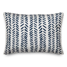 Load image into Gallery viewer, 14&#39;&#39; H x 20&#39;&#39; W x 4&#39;&#39; D Alleyne Modern Herringbone Rectangular Lumbar Pillow
