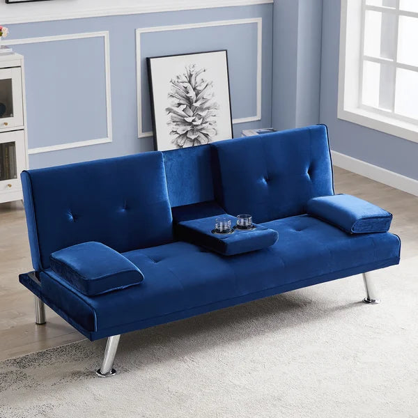 Alleyne Twin 65.3'' Wide Tufted Back Convertible Sofa with Storage