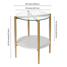 Load image into Gallery viewer, Allina 22.75&#39;&#39; Tall Glass End Table
