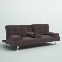 Load image into Gallery viewer, Allman Twin 65.3&#39;&#39; Wide Tufted Back Convertible Sofa with Storage
