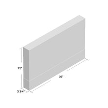 Load image into Gallery viewer, Allmar 36'' W Surface Wall Mounted Electric Fireplace
