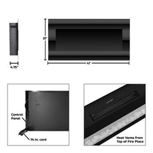 Load image into Gallery viewer, Allmeria Electric Fireplace, 20" H x 42" W x 4.75" D
