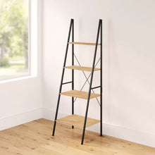 Load image into Gallery viewer, Natural Almanzar 70.87&#39;&#39; H x 23.62&#39;&#39; W Steel Ladder Bookcase
