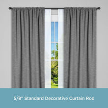 Load image into Gallery viewer, AlmedaCheatham Black Adjustable Double Curtain Rod 3691RR

