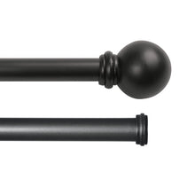 Load image into Gallery viewer, AlmedaCheatham Black Adjustable Double Curtain Rod 3691RR

