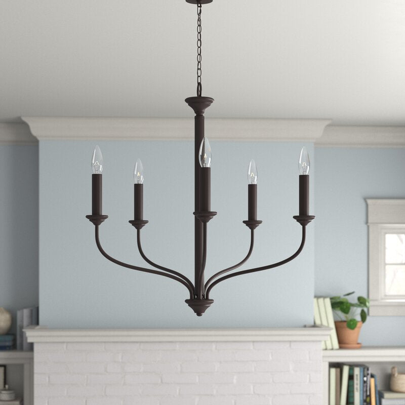 Almondsbury 5 - Light Candle Style Traditional Chandelier
