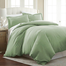 Load image into Gallery viewer, King Duvet Cover + 2 King Shams Sage Alongi 2 Piece Duvet Cover Set B66 286
