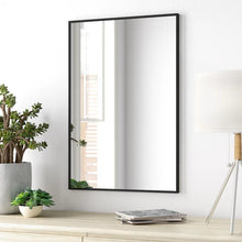 Load image into Gallery viewer, Black Alongi Bathroom/Vanity Mirror
